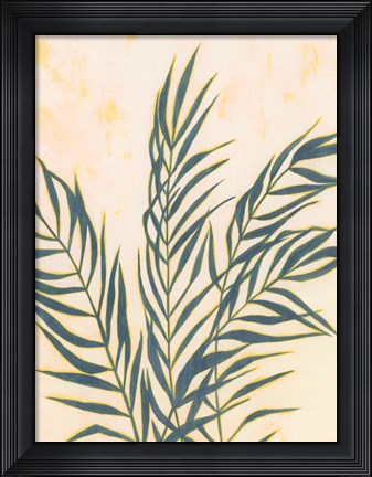Framed Sunset Fronds I Print