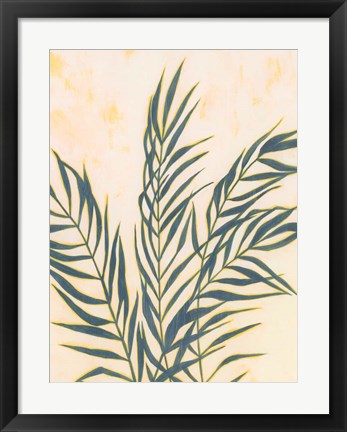 Framed Sunset Fronds I Print