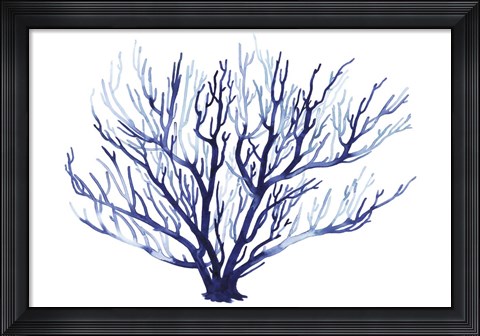 Framed Azure Fan I Print