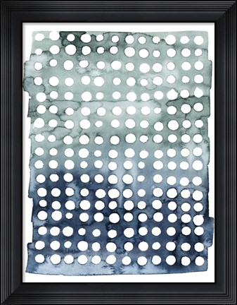Framed Morse Dots I Print
