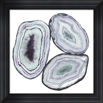 Framed Geode Gems II Print