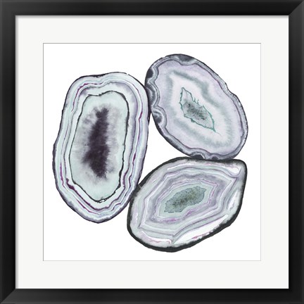Framed Geode Gems II Print