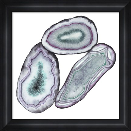 Framed Geode Gems III Print