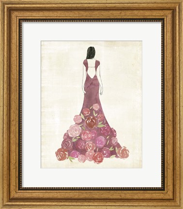 Framed Garland Gown I Print