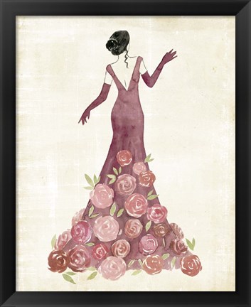 Framed Garland Gown II Print