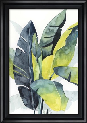Framed Sunset Palm Composition III Print