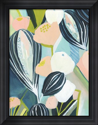 Framed Glow Garden I Print