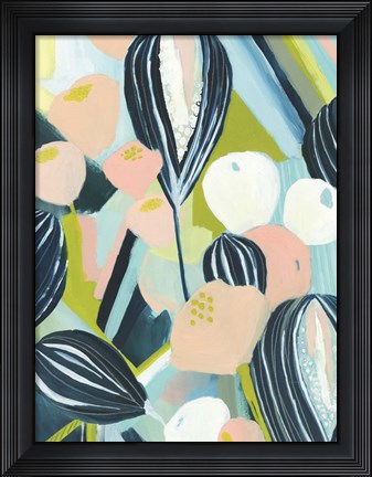 Framed Glow Garden II Print