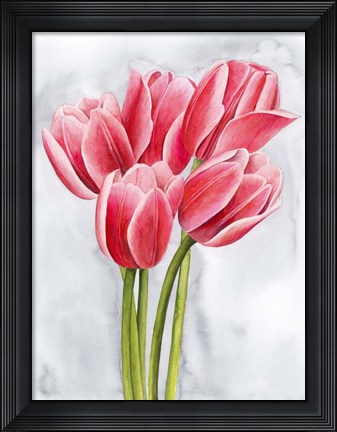 Framed Tulip Tangle II Print