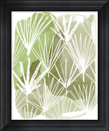 Framed Patch Palms I Print