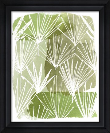 Framed Patch Palms II Print