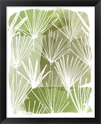 Framed Patch Palms II Print