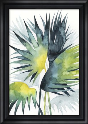 Framed Sunset Palm Composition IV Print