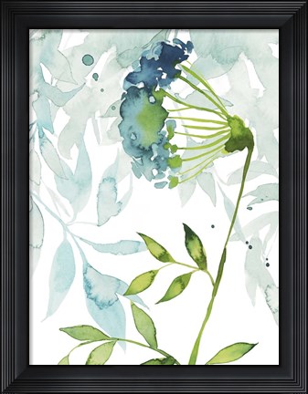 Framed Flower &amp; Leaf Layers I Print