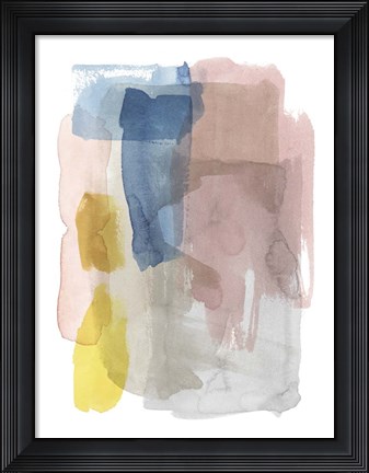 Framed Puddle Pastel I Print