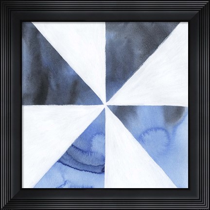 Framed Blue Screen I Print