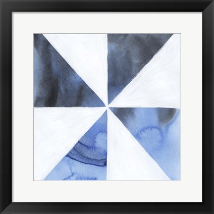 Framed Blue Screen I Print