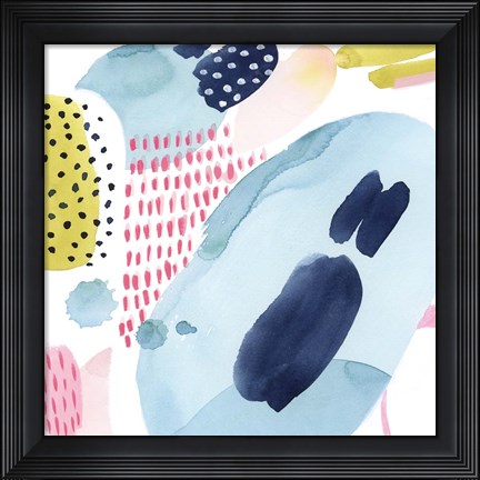 Framed Frolic Form I Print