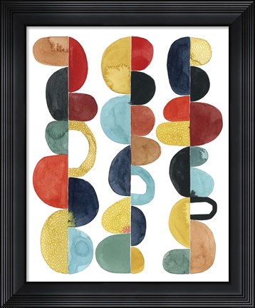 Framed Midcentury Sunrise I Print