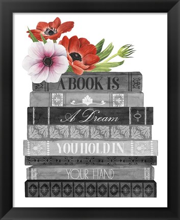 Framed Book Dream I Print