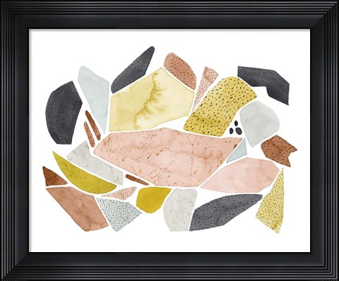 Framed Tuscan Terazzo I Print