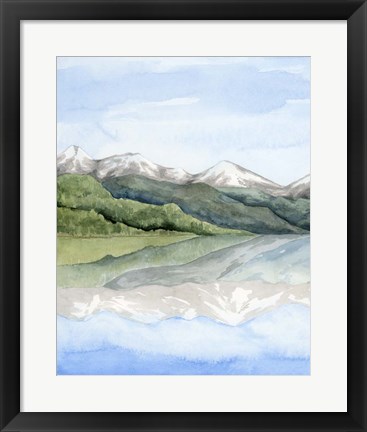 Framed Mirror Lake I Print