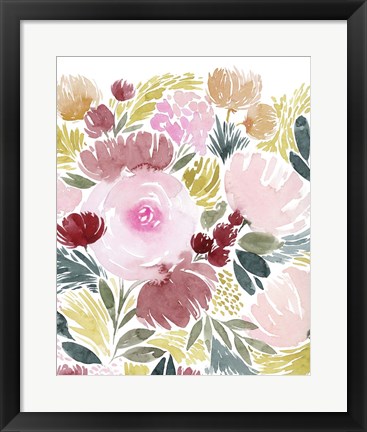 Framed Rose Rays II Print