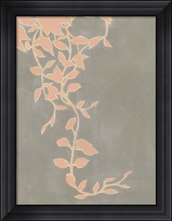 Framed Coral Pothos I Print