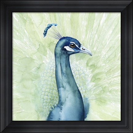 Framed Lucent Plume I Print