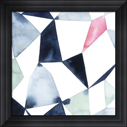 Framed Geo Gems III Print