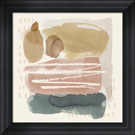 Framed Ochre Echo I Print
