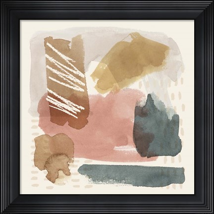 Framed Ochre Echo II Print