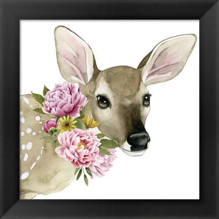 Framed Deer Spring I Print