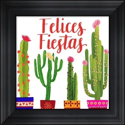 Framed Navidad Tropical II Print