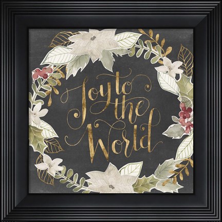 Framed Gilded Christmas II Print