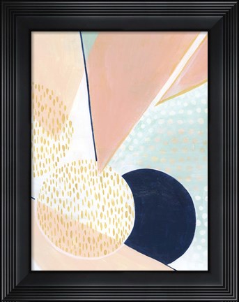 Framed Peach Eclipse I Print