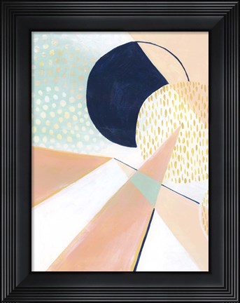 Framed Peach Eclipse II Print