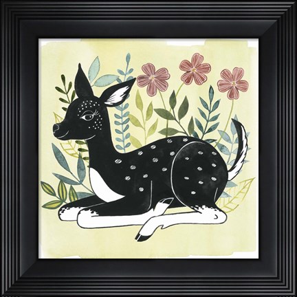 Framed Floral Forester II Print