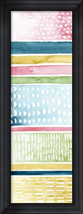 Framed Pastel Strata I Print