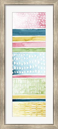 Framed Pastel Strata I Print