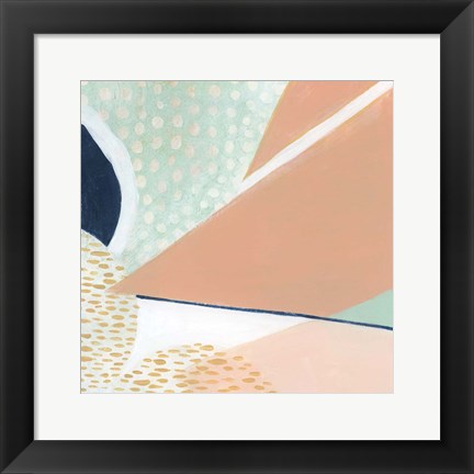 Framed Peach Eclipse III Print