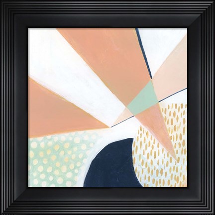 Framed Peach Eclipse IV Print