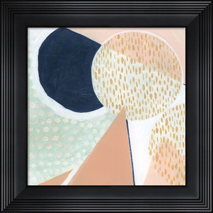 Framed Peach Eclipse V Print