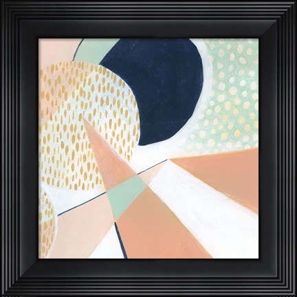 Framed Peach Eclipse VI Print