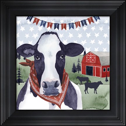 Framed American Herd  I Print