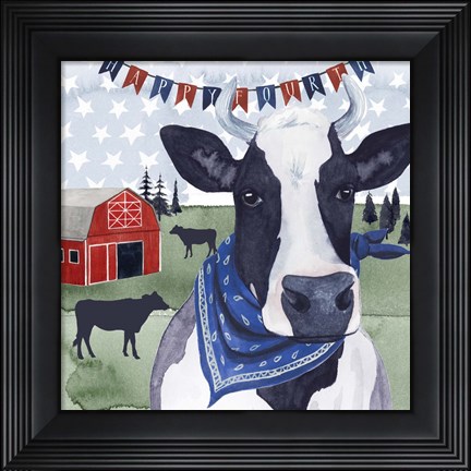 Framed American Herd  II Print