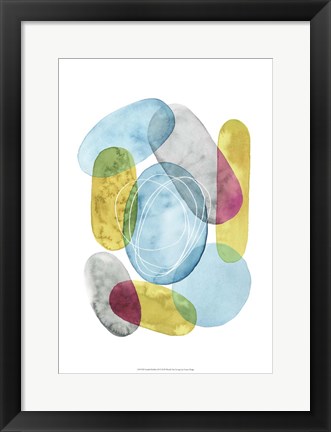 Framed Sunlit Pebbles II Print