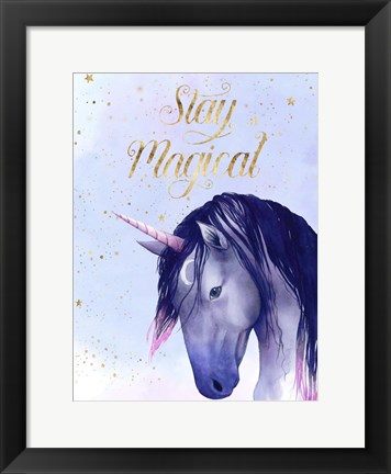 Framed Unicorn Universe  I Print