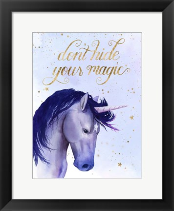 Framed Unicorn Universe  II Print