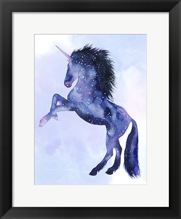 Framed Unicorn Universe  IV Print